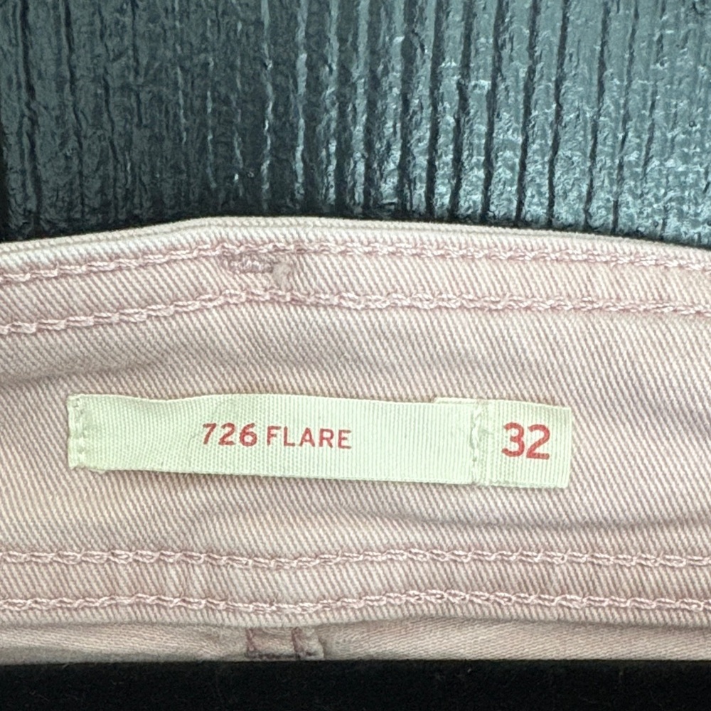 Levi's Blush Pink Flare Jeans - Picture 2 of 4
